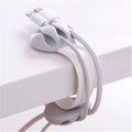 Desk side hub clamp winder wire storage finishing data line holder